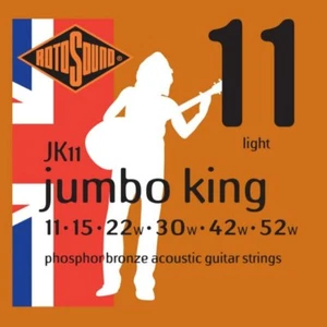 Rotosound JK11 Jumbo King Corde acustiche bronzo fosforoso 11-52 - Foto 1 di 2