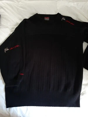 Винтажный Fubu черный свитер пуловер размер XL редкая y2k 90-х  - Изображение 1 из 4