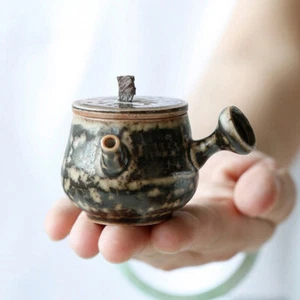 Glazed Rough Pottery Creative Handmade Teapot, Tea Pet Decoration, Tea Set - Picture 1 of 9