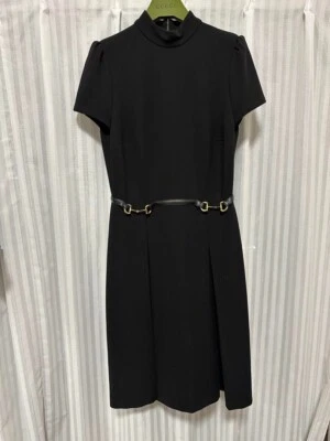 GUCCI Dress Women Size M Rayon Black Short Sleeve formal - Image 1 of 4