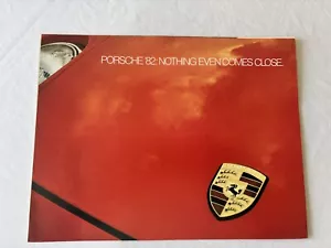 Catálogo de folleto de venta de autos originales Porsche Audi 1982 - 911 928 924 Turbo 5000 - Imagen 1 de 4