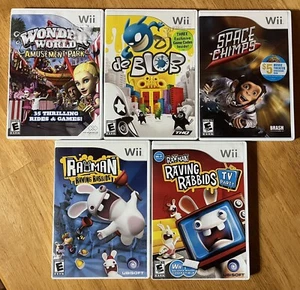 Raving Rabbids / Space Chimps / de Blob / Wonder World, Wii Game - Picture 1 of 2