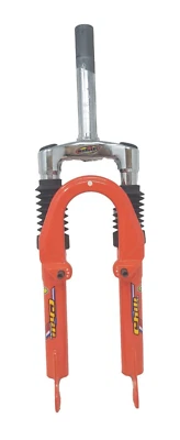 Chili  20" MTB Bicycle Suspension Fork 1" (22.2mm) Threaded 145mm Steerer Orange - Image 1 of 3