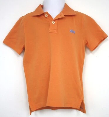 Camisa J Crew Cortes Redondos Naranja Malla Tejido Cuello Top Logo Niños Talla 3  Foto 1 de 4