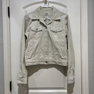 Polo Jeans Ralph Lauren Mujer Mediano Caqui ☼Pana Vintage Chaqueta Abotonada Foto 1 de 4