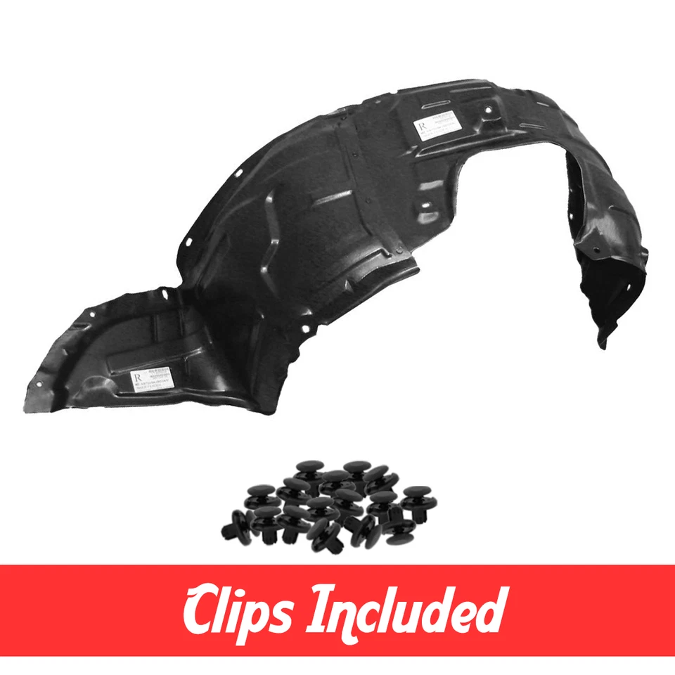 Forro de guardabarros delantero derecho del lado del pasajero con clips para Mazda 3 MA1249125 2004-2006 Foto 1 de 4