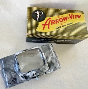 Vintage 1950s Arrow-View 35mm Bakelite Marble Illuminating Slide Viewer W/Box - Picture 1 of 6