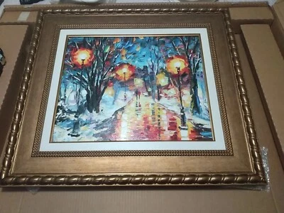  Pared Daniel "Paseo Encantado", Giclee sobre Lienzo, Adornada a Mano, Firmada a Mano Foto 1 de 4