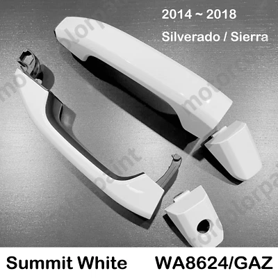 2014-2018 GMC Sierra Front Door Handle Summit White GAZ WA8624 Foto 1 de 4