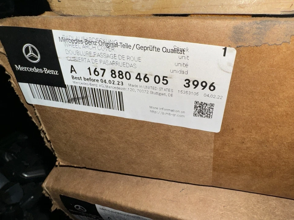 20-24 Mercedes GLS450 580 Rear LH Driver Wheel Arch Cover NEW OEM RED 1678804605 - Imagem 1 de 1