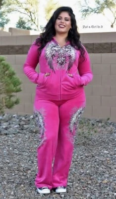 Nuevo TALLA GRANDE Mujer ROSA CRISTAL CRUZ ALAS DE ÁNGEL TATUAJE SUDADERA MOTOCICLISTA 1X Foto 1 de 4