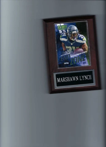 MARSHAWN LYNCH PLAQUE SEATTLE SEAHAWKS FOOTBALL NFL   C Cover
