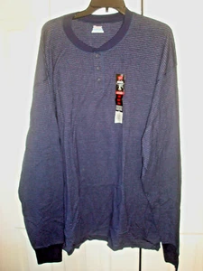 Big Mens Crew Neck Shirt Navy Size 2X Hanes NWT - Picture 1 of 2