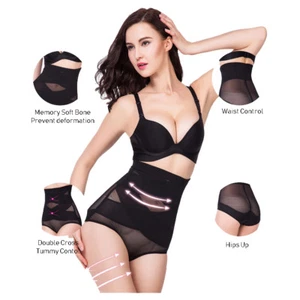 Women High Waist Tummy Waist Control Slimmer Shaper Knickers Brief UK 6-14 6199 - Picture 1 of 8