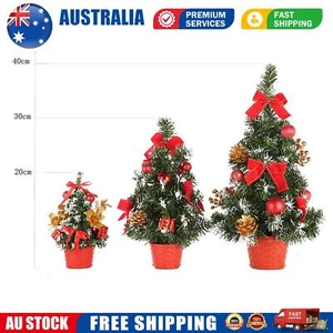 Mini Tabletop Christmas Tree Decoration Flame Retardant PVC Material - Picture 1 of 7