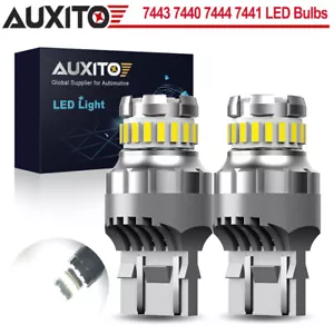 9x AUXITO 7443 7440 SMD LED Back Up Reverse Light Bulbs 6500K Super White Canbus - Bild 1 von 24
