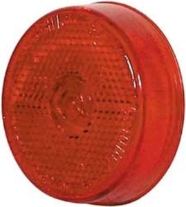 Imperial 81750 2.5" Reflectorized, Inc., Red Round, 1 Bulb, M/C (Pkg Of 2) - Picture 1 of 5