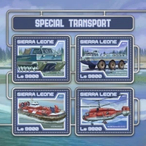 Sierra Leona - Transporte especial 2017 - Hoja de 4 sellos - SRL17417a - Imagen 1 de 1