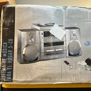 GPX 5-Compact Disc Stereo Home Music System w/ Speaker Model S7694 - Picture 1 of 9
