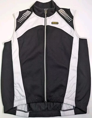 Chaleco de ciclismo Spakct para hombre mediano polar invierno reflectante cremallera trasera bolsillo Foto 1 de 4