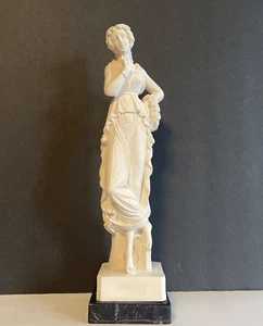 Persephone Goddess of Underworld/Spring Figure  on Marble Base Signed L. Toni - Picture 1 of 9