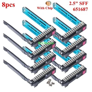 8x HP HDD SATA SAS Rahmen 2.5" HP 651687-001 G8 G9 BL420c BL460c BL465c BL660c - Afbeelding 1 van 9