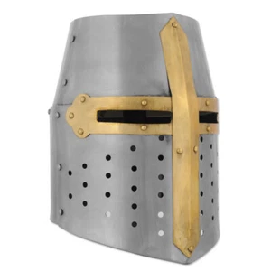Crusader Great Helm 18 Gauge - Picture 1 of 12
