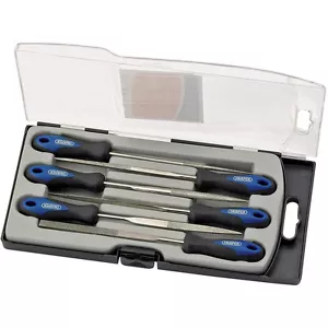 Draper 6 Piece Comfort Grip 150mm Diamond Needle File Set 47817 - Picture 1 of 3