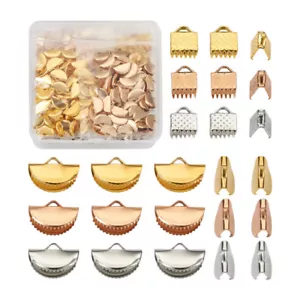 450 Stck. Eisenband Crimpenden Klappbare Crimpenden Verschlüsse Verschluss Schmuck 6 ~ 13 mm - Bild 1 von 7