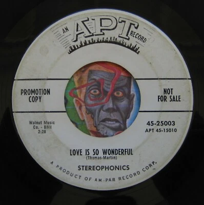 HEAR Stereophonics 45 No More Heartaches/Love Is So Wonderful APT doo wop R&B - Image 1 of 2