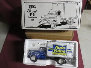 AUTO VALUE, 1/34 FIRST GEAR 1951 FORD F-6 DRY GOODS VAN, NEW IN BOX, 10-0102 - Picture 1 of 2