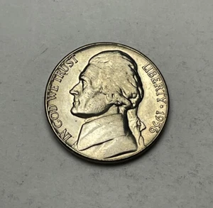 1956 BU Jefferson níquel extraído del rollo OBW - Imagen 1 de 4