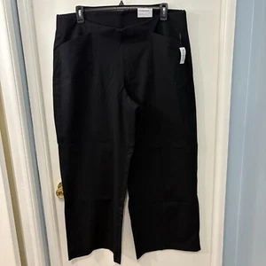 Old Navy Wide Leg High Rise Pull On Pants Elastic Waist Size XXL  Black NWT - Picture 1 of 12