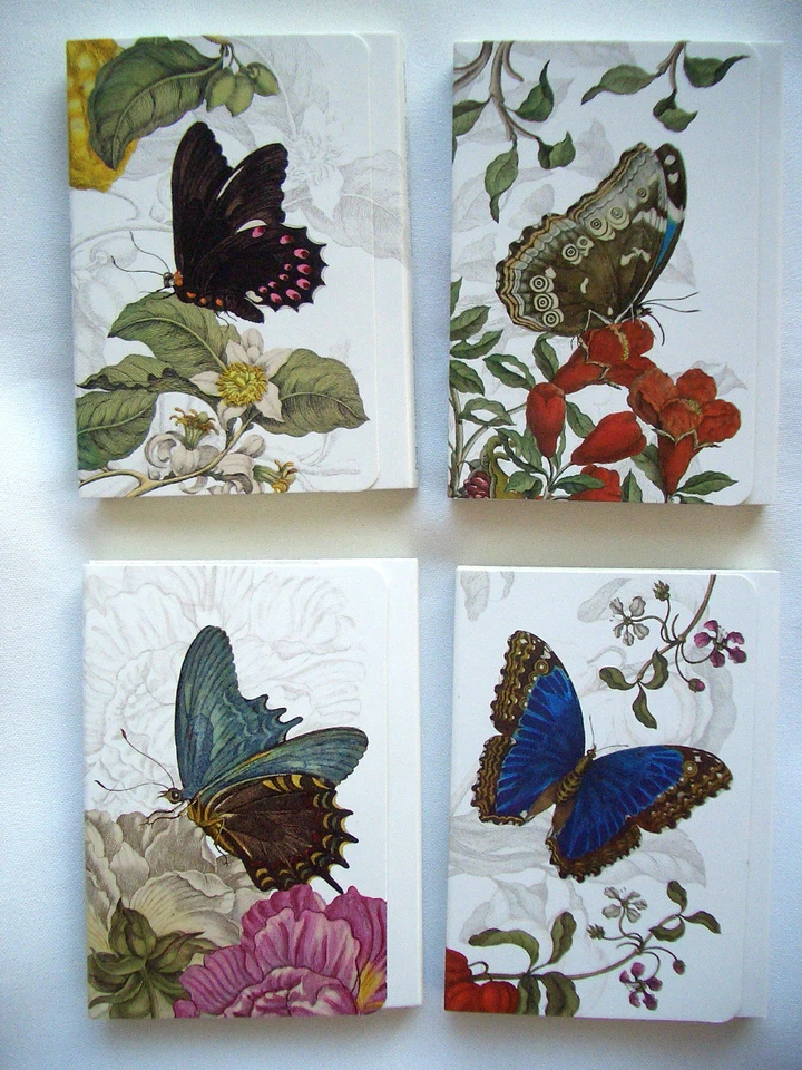 *MARIA SIBYLLA MERIAN*Taschen Notizblock*Memo*Schmetterlinge*A7 Format