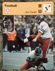 JIM TURNER 1979 Sportscaster card #103-01 DENVER BRONCOS - FROM LAST SERIES 103 - Picture 1 of 1