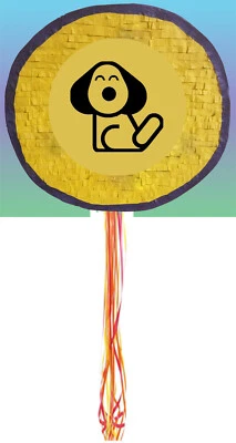 Dog Doggie Perro PINATA  PULL String Birthday Including Stick DECORATION PARTY - Image 1 of 3