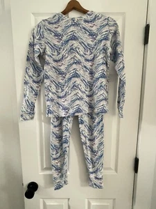 LL Bean 100% Cotton Pajamas Set Girls Large 12/14 Long Sleeve Sleepwear - Picture 1 of 3