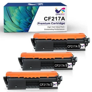 Confezione 3 Toner CF217A 17A Nero Compatibile per HP LaserJet Pro MFP M130nw M130fw - Foto 1 di 6