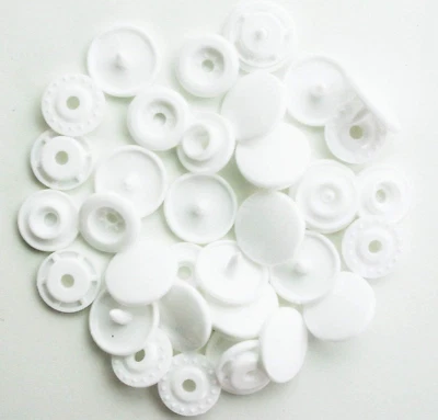 200 Sets T5 Resin Plastic Snaps,  Size 20 Glossy round Resin Plastic Buttons Fas - Image 1 of 4