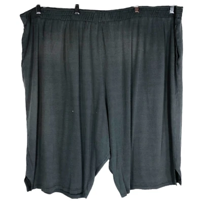 Pantalones Capri Roamans Talla Grande 5X Negro Cintura Elástica Pull On Recortados Elastizados 1132 Foto 1 de 4