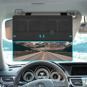 Car Visor Extender with Polarized Lens, Anti-Glare for Safe Driving, Black - Picture 1 of 6