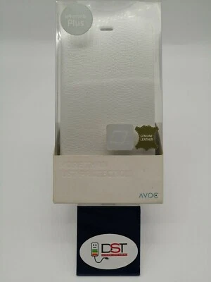 Cover Case AVOC a portafoglio per Apple iPhone 6 Plus Pelle Bianca - Immagine 1 di 4