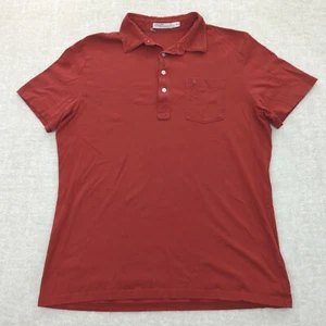 Criquet Polo Shirt Mens XL Slim Fit Red Organic Cotton Golf Short Sleeve Preppy - Picture 1 of 13