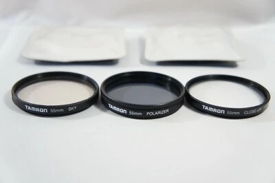 3 Pack Tamron 55mm Filters: Polarizer, Sky, Close-up 2+ Set, FREE 2-3 Day Ship!! - Image 1 of 4
