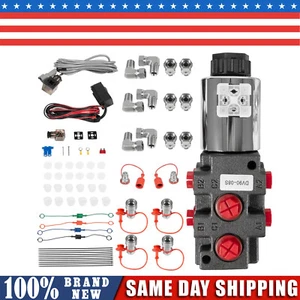 Hydraulic Multiplier Selector Diverter Solenoid Valve with Switch, DV90-08-M-AG - Picture 1 of 10