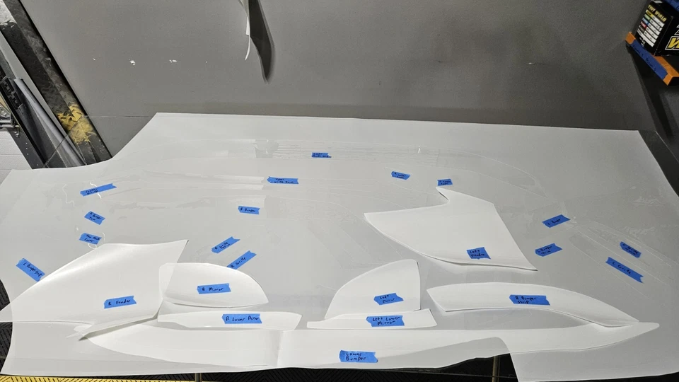 Kit de película de protección de pintura delantera PPF para Audi RS3 2022-2024 Foto 1 de 4