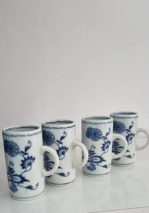 Japan Porcelain Bowl Set Blue White Danube Vase, Bol Ancien Porcelaine Japon - Imagen 1 de 9