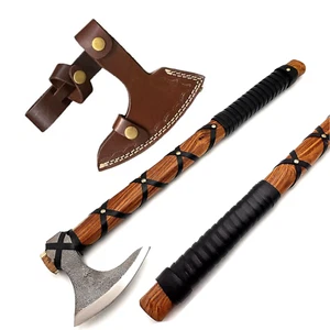 Viking Axe Hatchet-Norse Axe- Best Handmade Tomahawk Viking Bearded Camping Axe - Picture 1 of 3