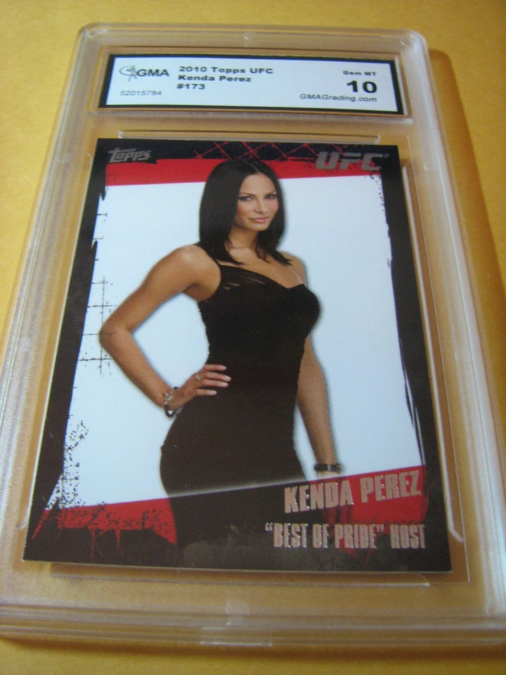 KENDA PEREZ 2010 TOPPS UFC "BEST OF THE PRIDE" HOST # 173 GRADED 10 L@@@K - Image 1 of 1