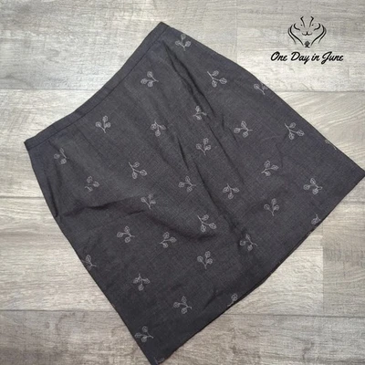 Falda floral de lana Eddie Bauer talla 6 Foto 1 de 4